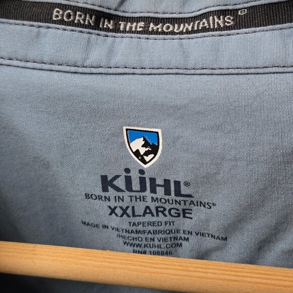 Kuhl Skorpio Plaid Shirt Men's Jacquard Knit Preppy Outdoors Country Hiking XXL - Picture 7 of 7